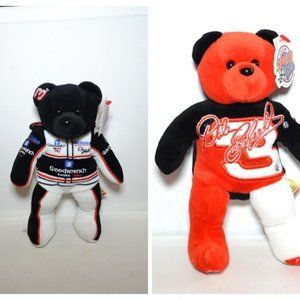 Dale Earnhardt Bear With Tags Team Speed Bears Authentic NASCAR Set Of 2